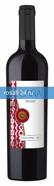 Вино «Cana» red semi sweet