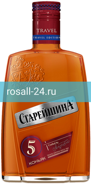 Коньяк Старейшина 5 летней выдержки Фляжка