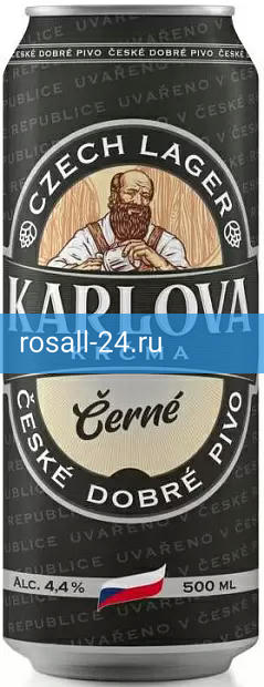 Тёмное пиво Karlova Krcma Cerne