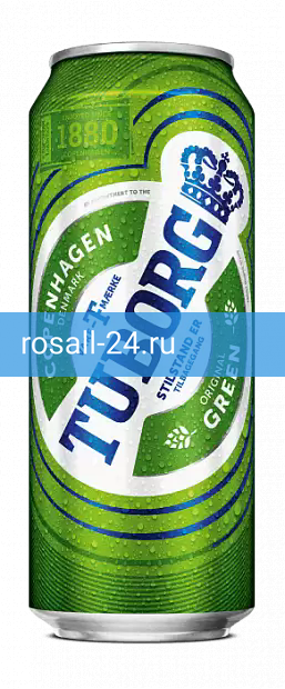 Светлое пиво Tuborg Green Банка